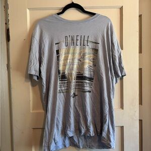 O'Neill Light Gray Graphic Tee for Men